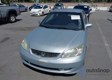 2005 Honda Civic Vp from USA, damaged, VIN 1HGEM22375L010142